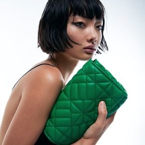 ZARA QUILTED SHOULDER BAG WITH CHAIN